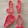 Sex Toy Cookie Cutter Set- Dildo, Vibrator, Fleshlight and Butt Plug