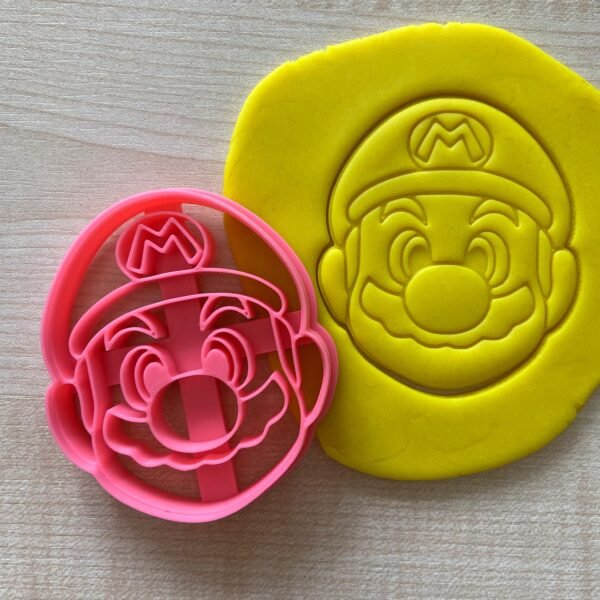 Mario Cookie Cutter Set- Mario, Question Block, Mario Star and Super Mushroom